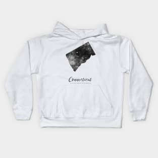 Connecticut state map Kids Hoodie